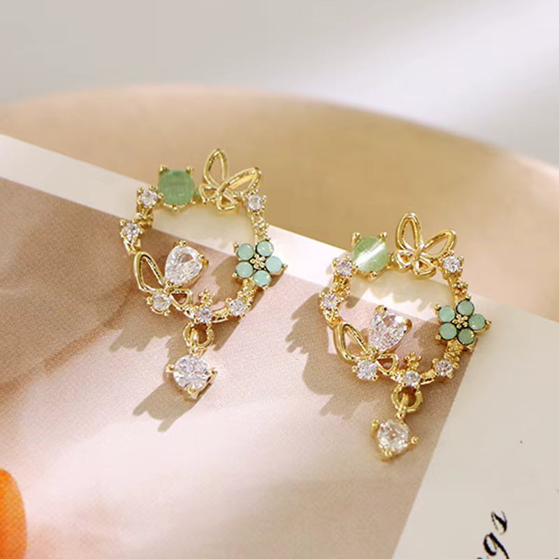Butterfly Bloom Ring Earring