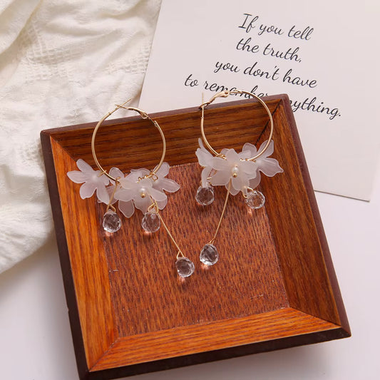 Dazzling Bloom Hoops