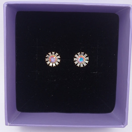 White Diamond Stud Earring