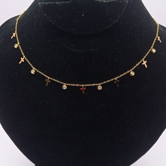 Jesus Diamond Charm Chain