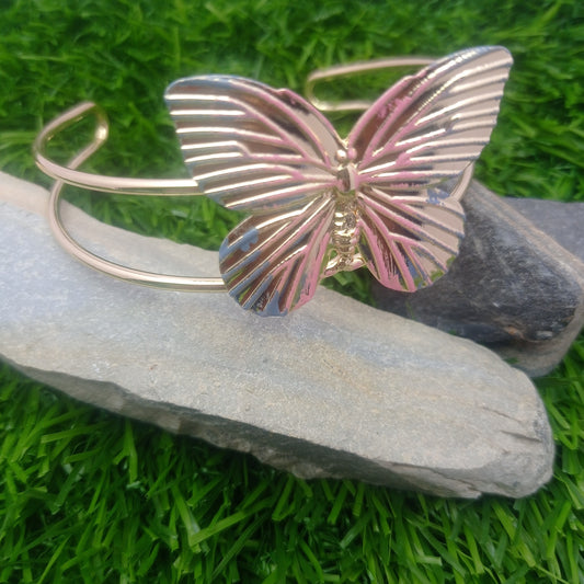 Butterfly Cuff Bangle – Stylish Butterfly Design Open Cuff Bangle