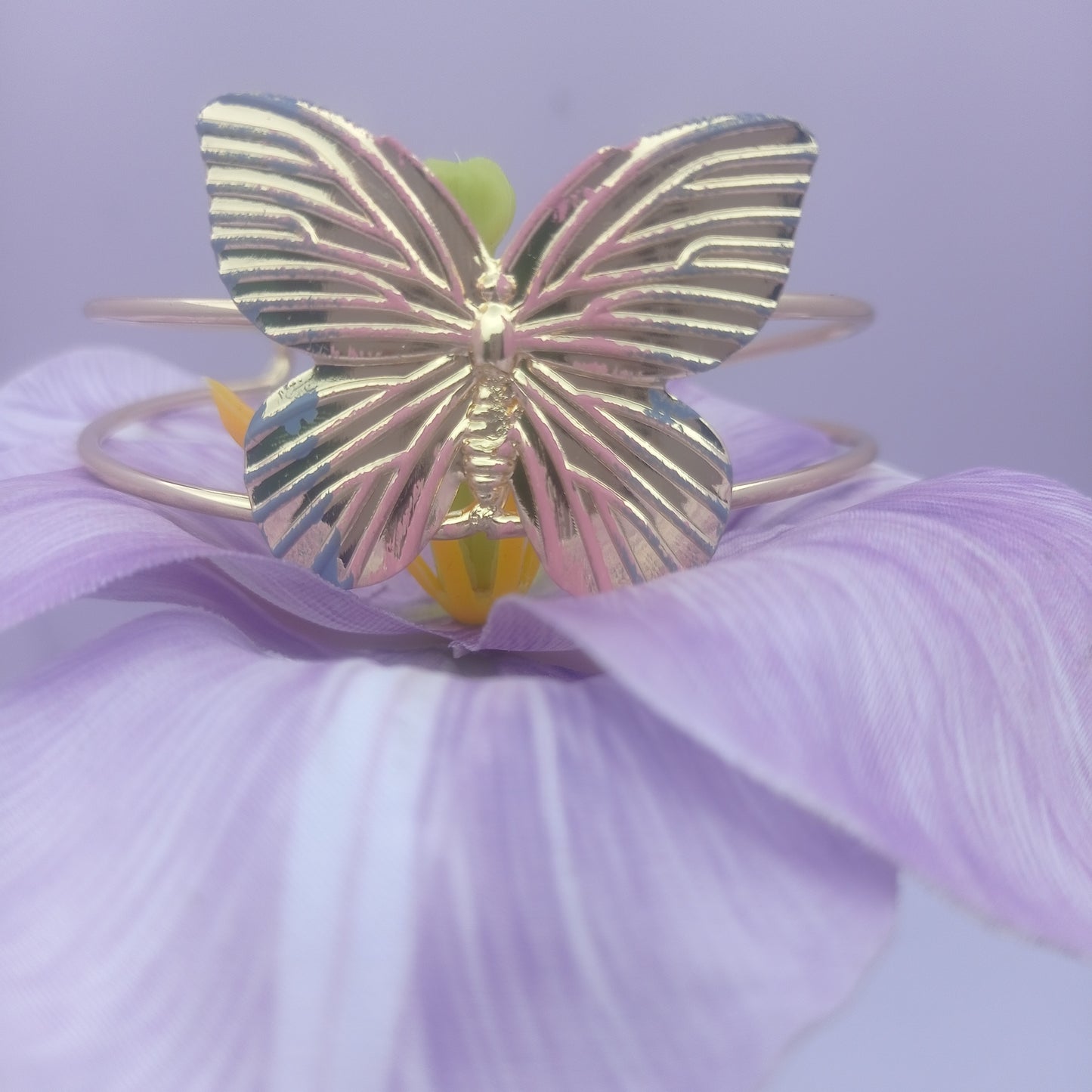 Butterfly Cuff Bangle – Stylish Butterfly Design Open Cuff Bangle