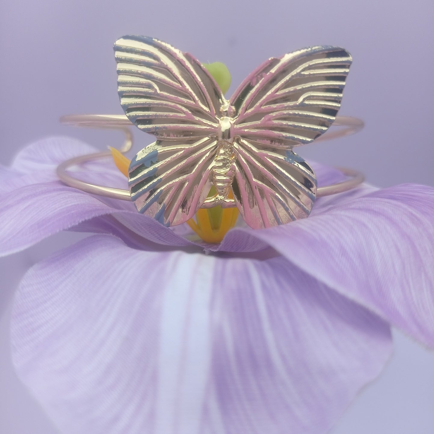 Butterfly Cuff Bangle – Stylish Butterfly Design Open Cuff Bangle