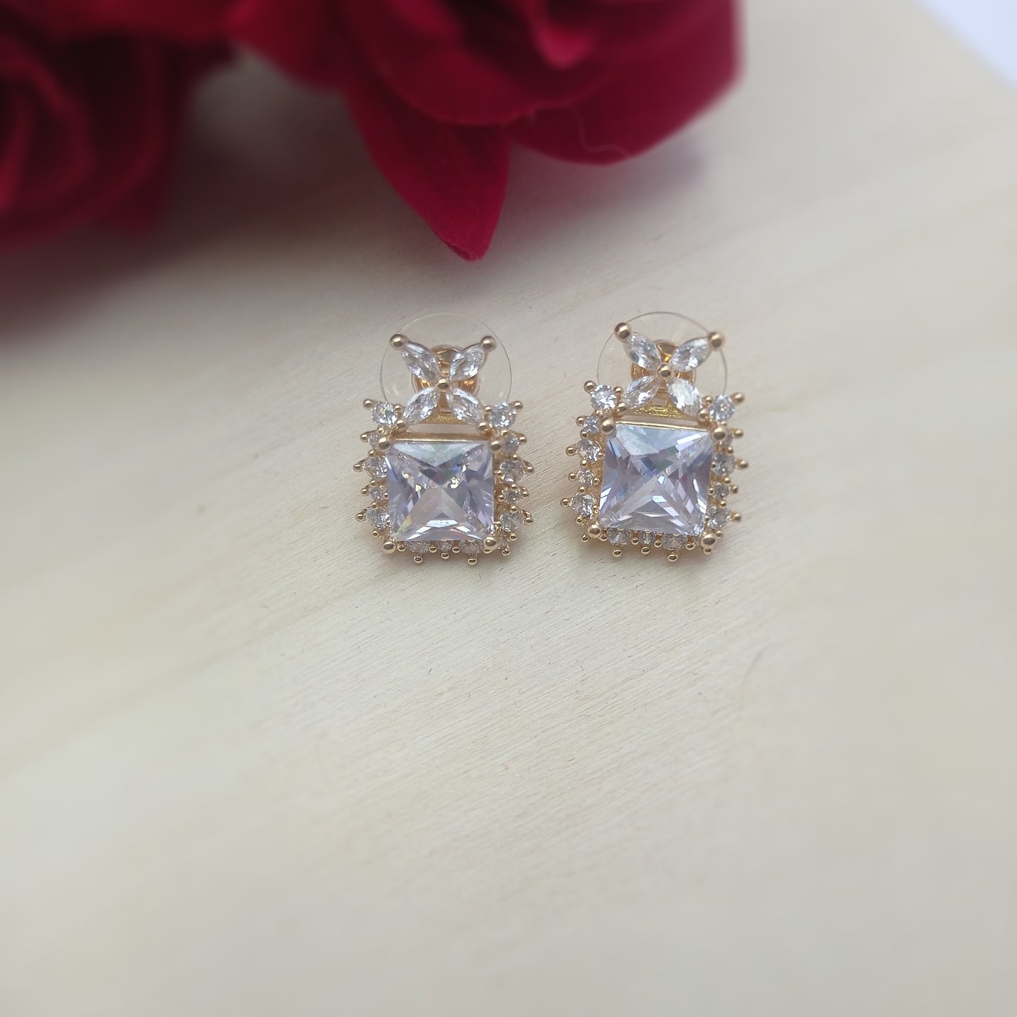 Diamond Square Earring