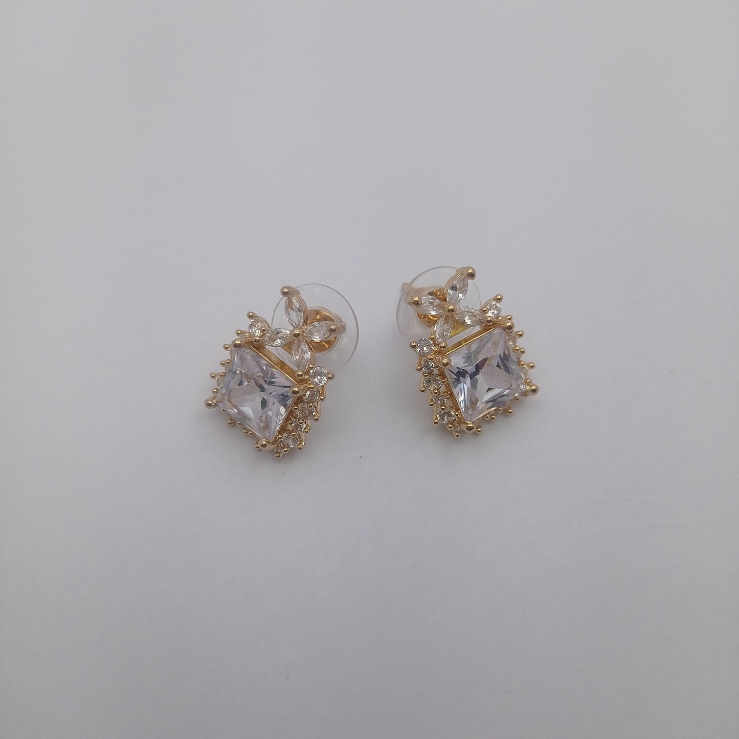 Diamond Square Earring