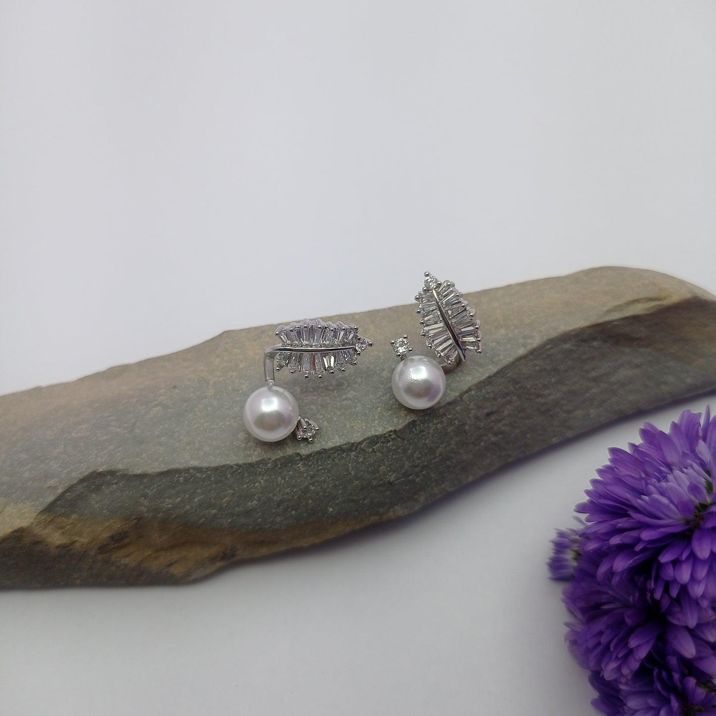 Silver Leaf Earring