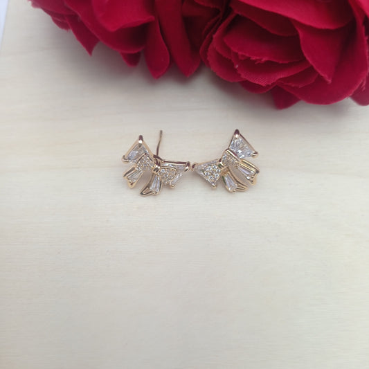 Crystal Ribbon Earring