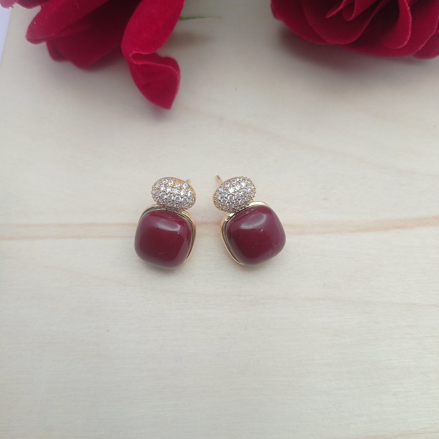 Ruby Pearl Earring