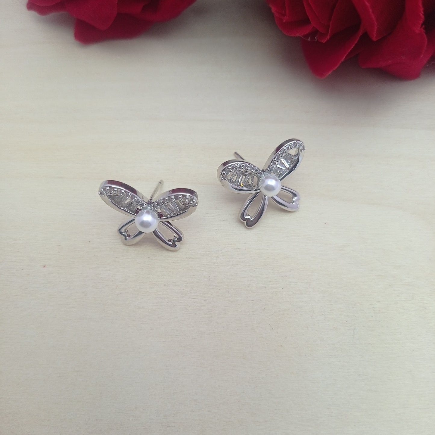 Silver Flutter Earring