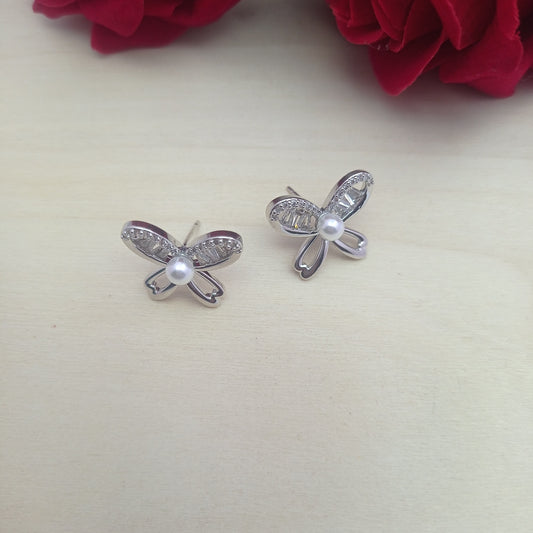 Silver Flutter Earring