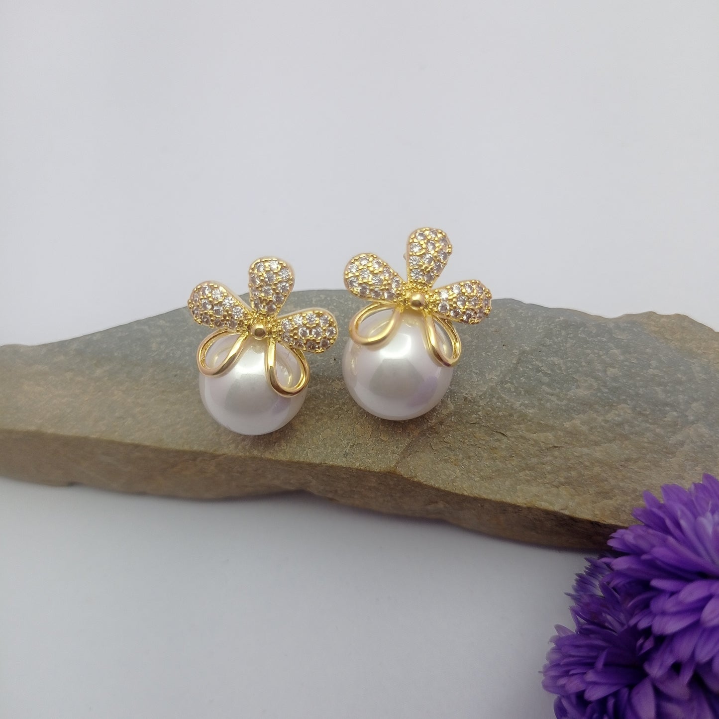 Golden Blossom Earring