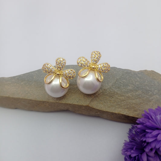 Golden Blossom Earring