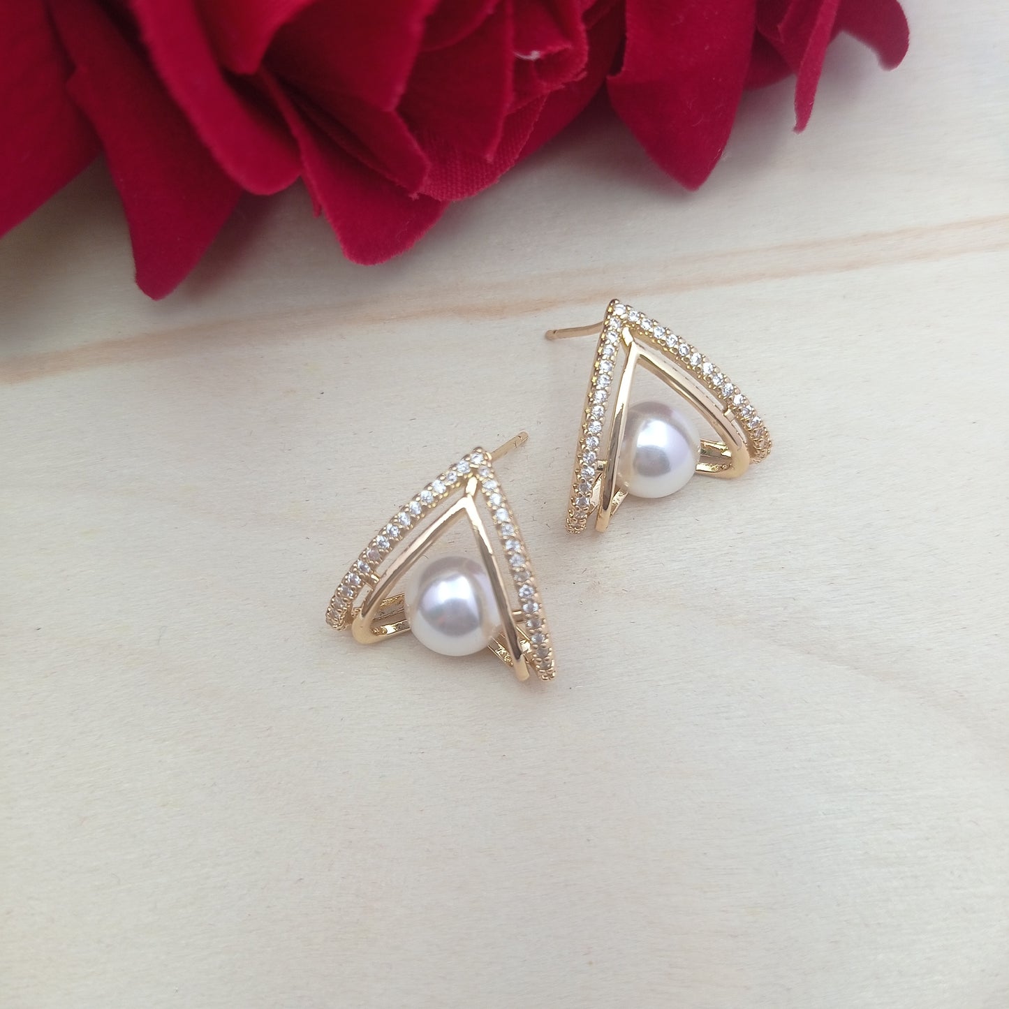 Golden Prism Earring