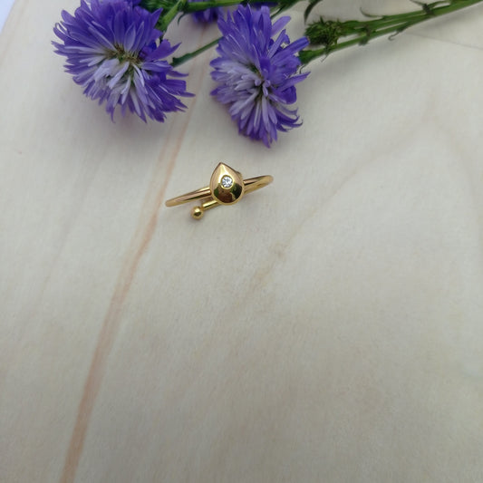 Water Drop Ring – Cute Water Drop Adjustable Ring for Daily Wear