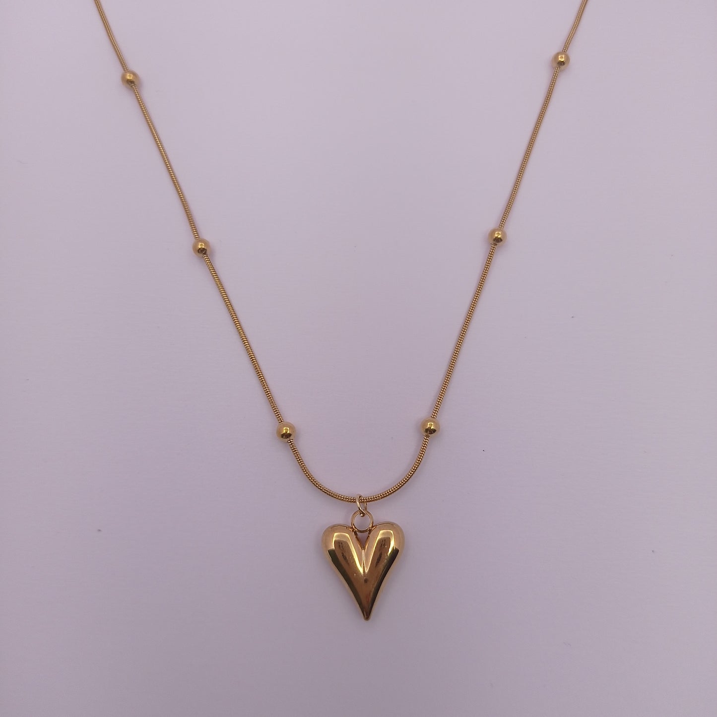 Elongated Heart Charm
