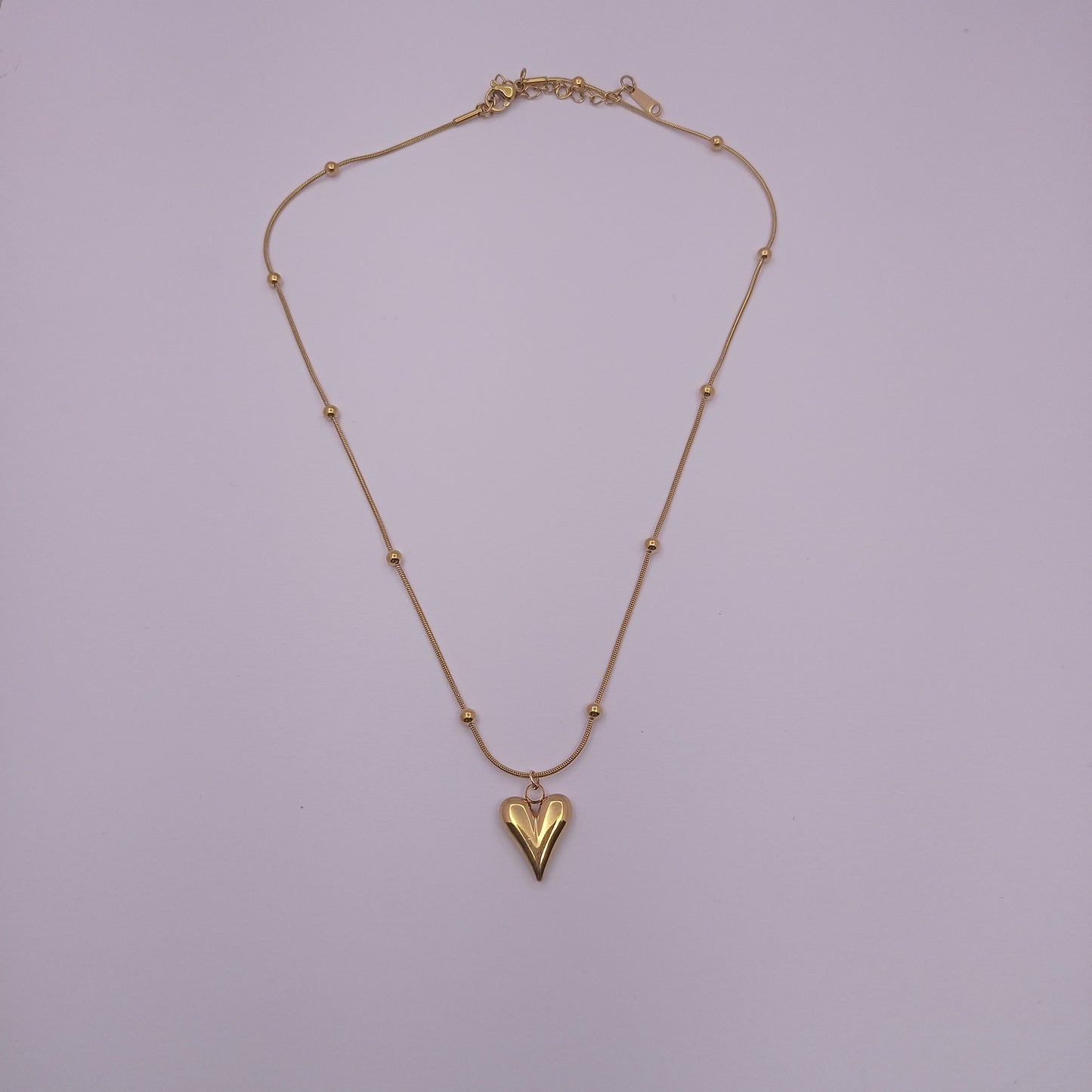 Elongated Heart Charm