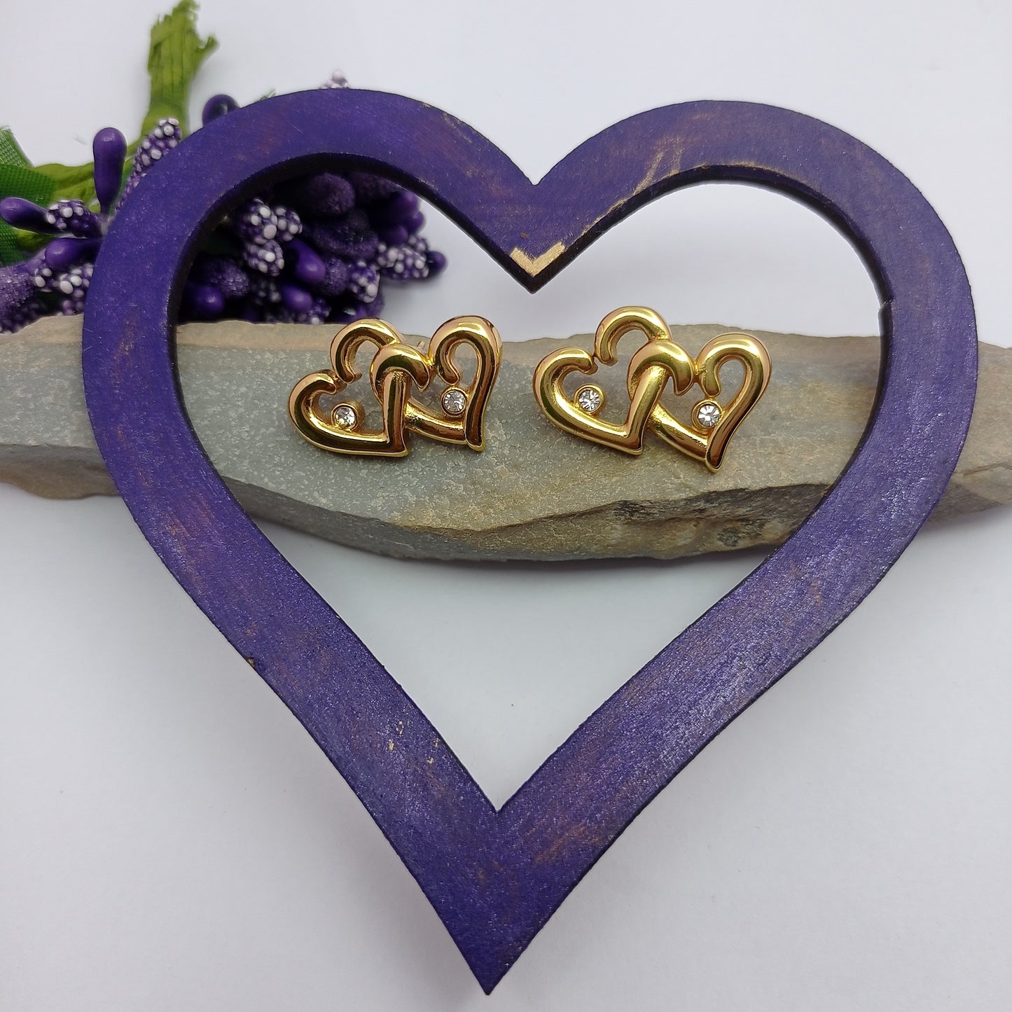 Twin Hearts Earring
