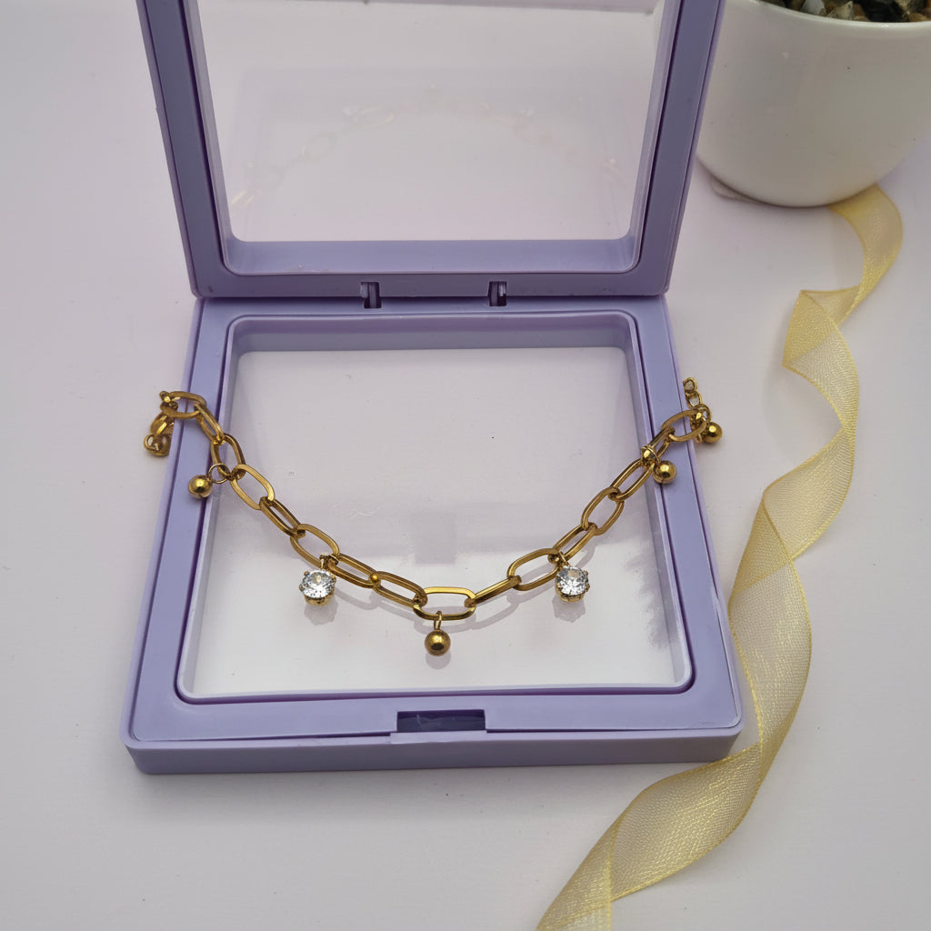 Minimal Chunky Stone Grace Bracelet