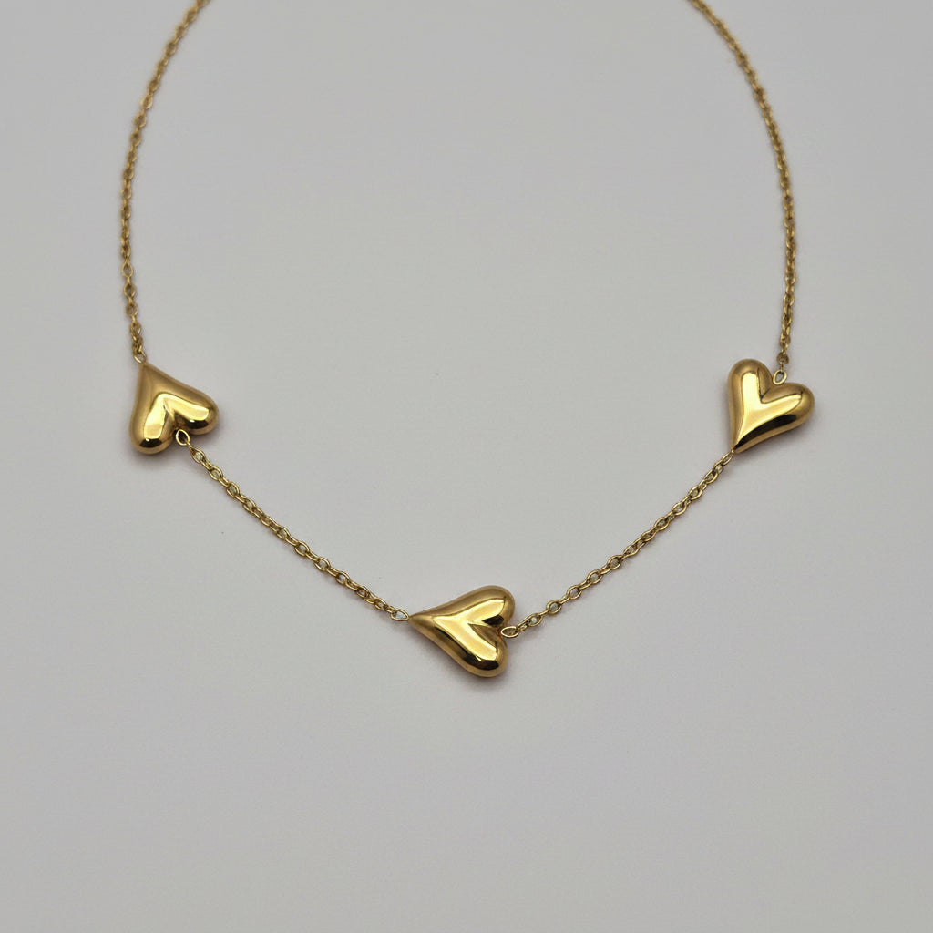 Lined Heart Zircon Bracelet