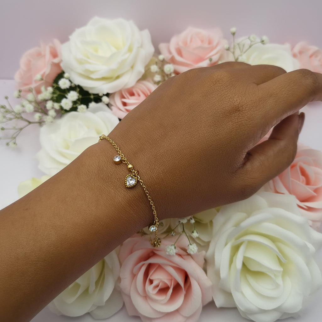 Mini Heart Zircon Bracelet