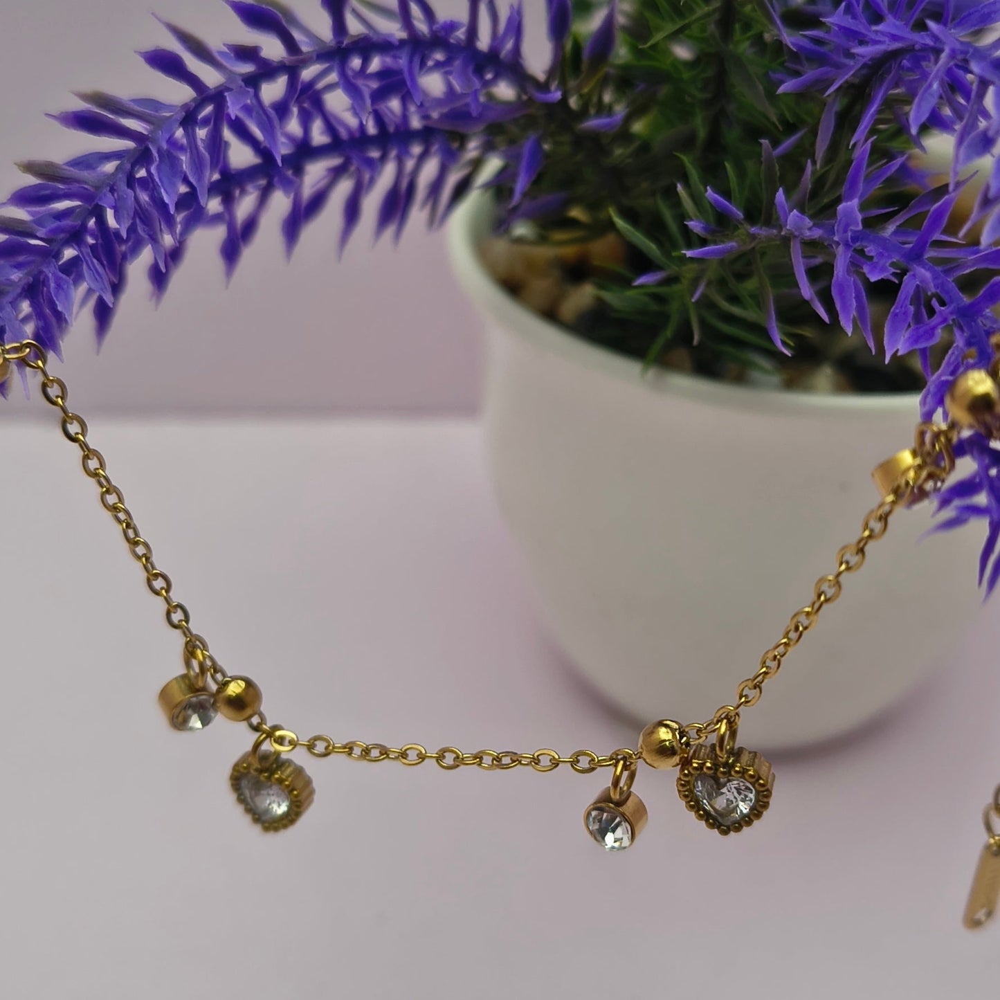 Mini Heart Zircon Bracelet