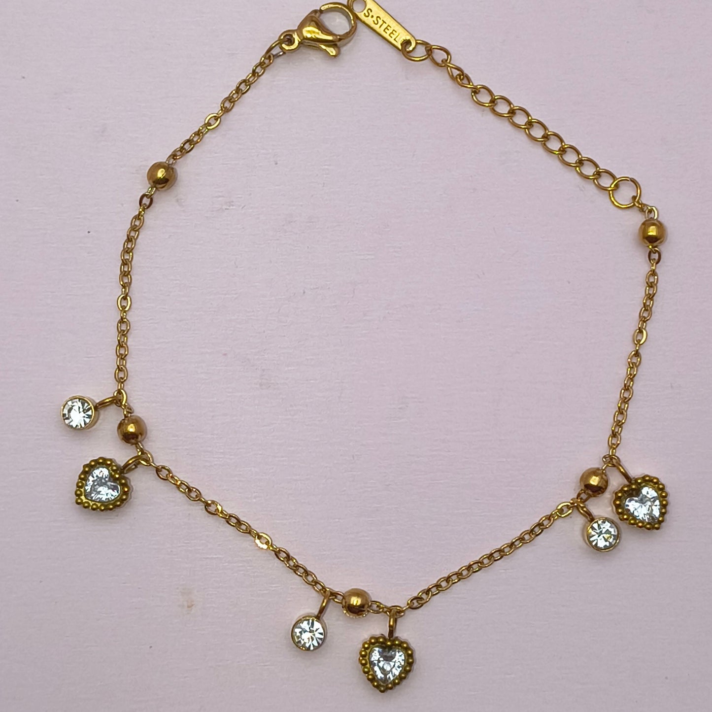 Mini Heart Zircon Bracelet