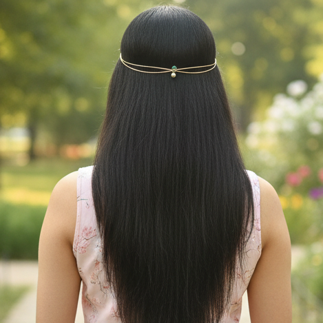Emerald Pearl Hair Accessory