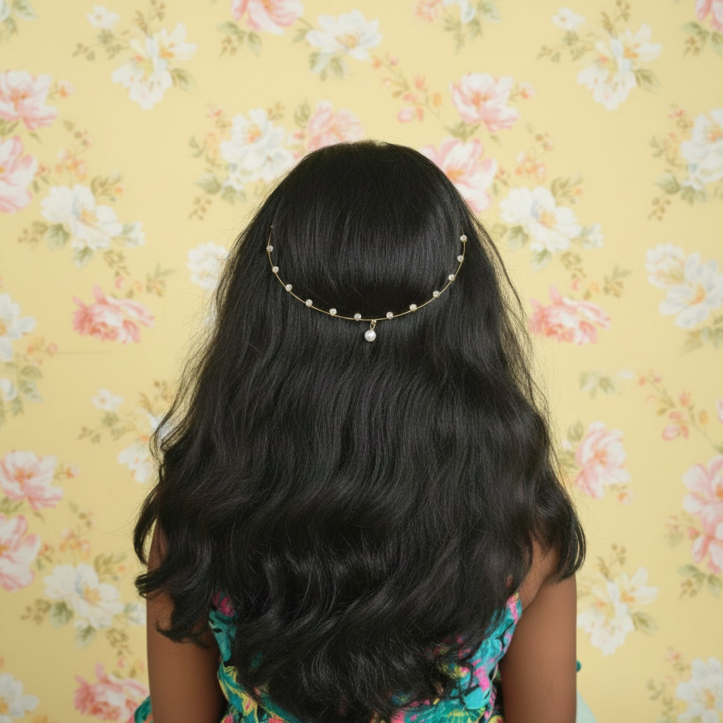 Golden Circle Crystal Hair Accessory - Kids & Adults