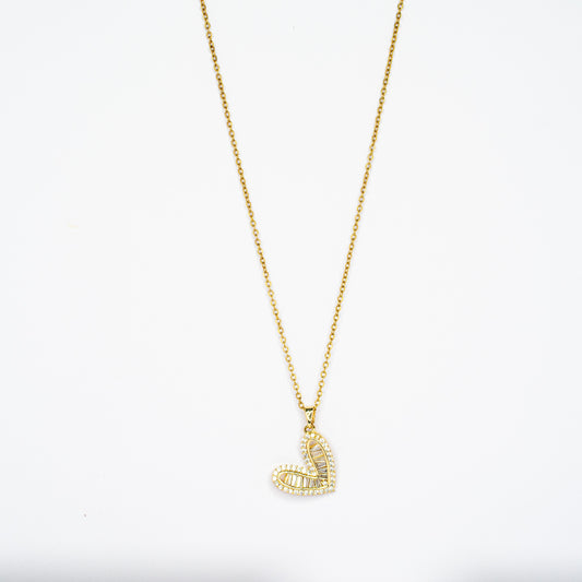 Golden Heart Glow Pendant Chain