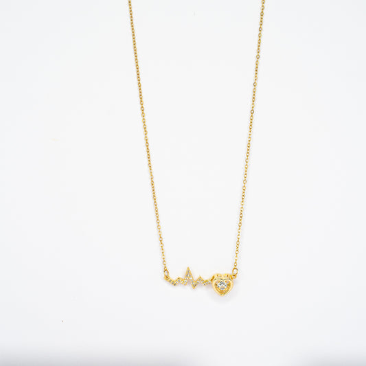 Heartbeat Rhythm Pendant Chain